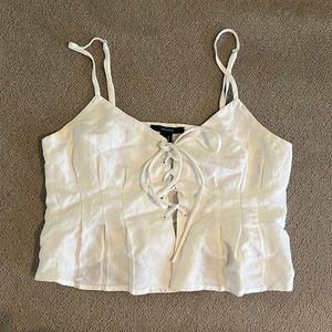 White crop too Size M